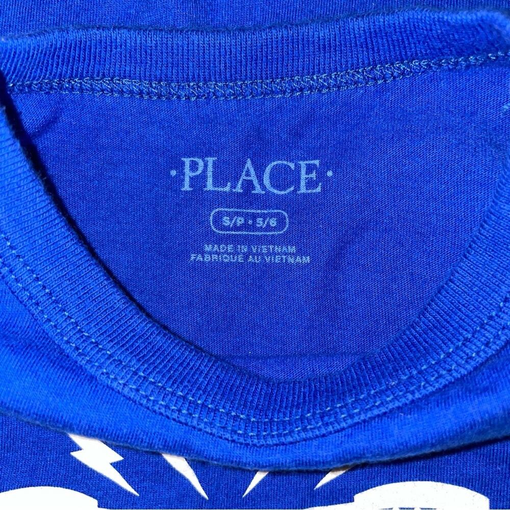 The Children’s Place Blue & White Short Sleeve T-Shirt - Picture 2 of 2
